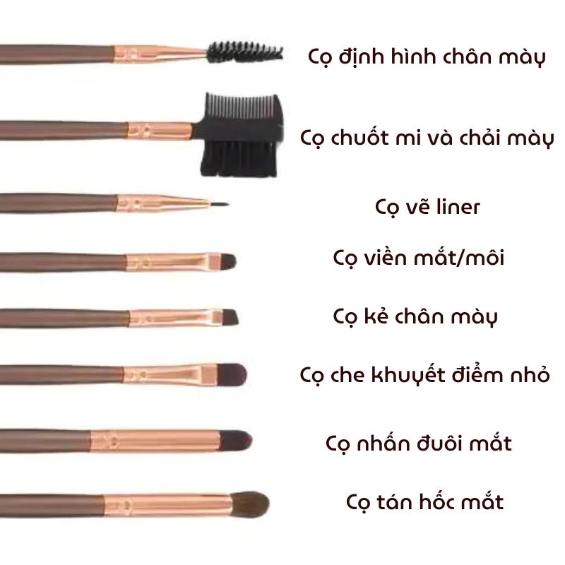 Bộ Cọ Trang Điểm 15 Cây Kèm Túi Bh Cosmetics Rose Gold 15 Piece Brush Set BHBO32